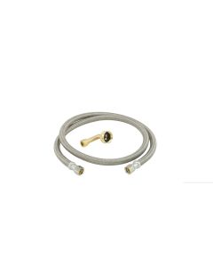 BrassCraft B1-48DW12 F 3/8 in. Compression x 3/8 in. Compression x 48 in. Braided Polymer Dishwasher Connector with 3/4 in. Garden Hose Elbow
