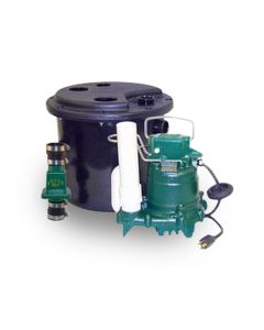 Zoeller 115-0001 Model 115 Preassembled M57 Drain Pump System With Polypropylene Basin & Lid