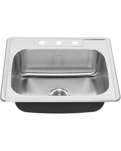 American Standard 20SB.8252283S.075 Colony 3-Hole Stainless Steel Kitchen Sink