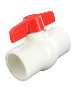 Matco V 770S07N 1-1/2 in 770N Economy PVC Ball Valve - Solvent Ends