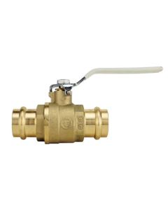 Apollo 94VLF10001A 94VLF-A 2-Piece Ball Valve, 3 in, Press, Brass Body, Full Port, EPDM/PTFE Softgoods, Domestic