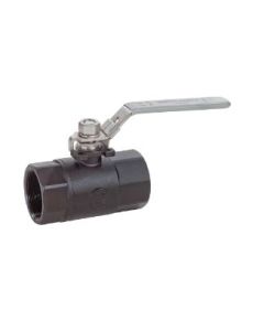 Matco V 25CSTH04M 2-Piece Ball Valve With Lock Handle, Mounting Pad, 3/4 in, NPT, Carbon Steel Body, Reduced Port, PTFE Softgoods