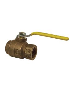 Apollo 77C107ULA 77C-A 2-Piece Ball Valve, 1-1/2 in Nominal, FNPT End Style, Bronze Body, Full Port, RPTFE Softgoods, Domestic