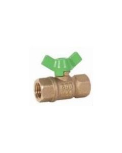 Matco V 759T08LF Ball Valve, 2 in Nominal, IPS End Style, Brass Body, Full Port, PTFE Softgoods, Import