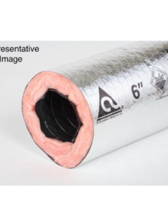 Atco Flexduct 13602416 - 036BRF 16" x 25' R-6 Bagged Flex Duct With Silver Jacket