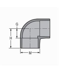 2-1/2 CPVC S80 SXS 90 ELL