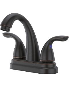 Pfister LG148-700Y LG148700Y Pfirst Series 2-Handle 4 Inch Centerset Bathroom Faucet in Tuscan Bronze, Water-Efficient Model