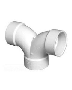 327-PVC-2X1-1/2X1-1/2 CHAR DOUBLE 1/4 BEND 