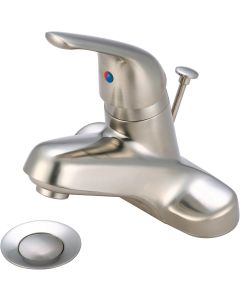 Pioneer L-6162-BN Single Handle Lavatory Faucet, PVD Brushed Nickel Finish