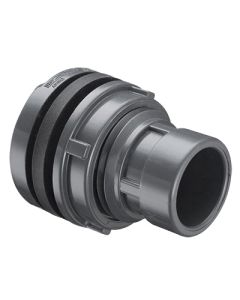 Spears 8170-025 Standard Tank Adapter, 2-1/2 in, Socket, SCH 80/XH, PVC, Neoprene Gasket, Domestic