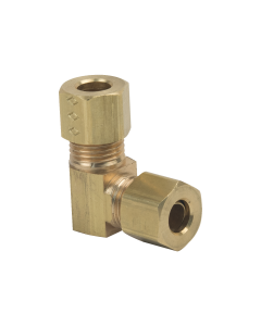 BrassCraft 65-6 3/8 in. O.D. Compression x 3/8 in. O.D. Compression Brass 90 Degree Elbow Fitting