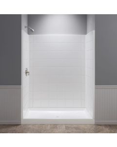 Mustee 760T-34WHT Durawall Tile Shower Wall