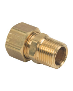 BrassCraft 68-8-6 1/2 in. O.D. Compression x 3/8 in. MIP Brass Compression Male Reducing Adapter Fitting
