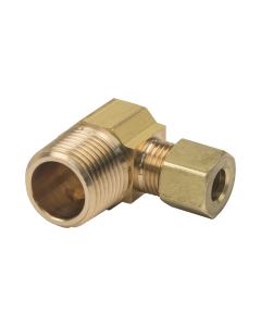 BrassCraft 69-4-6X 1/4 in. O.D. Compression x3/8 in. MIP No-lead Brass 90 Degree Male Reducing Elbow
