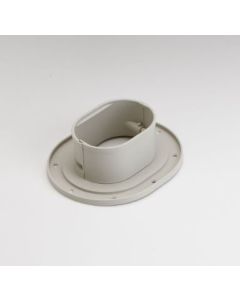 RectorSeal 84137 Fortress Lineset Covers 4.5" Wall Flange, Ivory 122