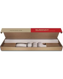 RectorSeal 85105 Slimduct 3.75" Wall Duct Kit, White 100