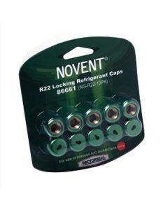 Rectorseal 86661 NOVENT® 1/4" R-22 Green Locking Caps 10-Pack
