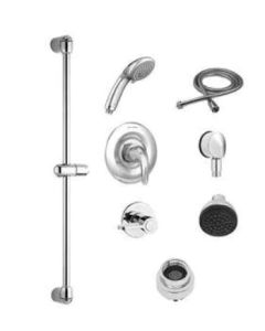American Standard TU662223.002 Single Handle Multi Function Shower System in Polished Chrome