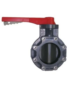 Spears 722321K-100 10 PVC LUG INS Butterfly Valve  EPDM W/GR OP ZINC LUG