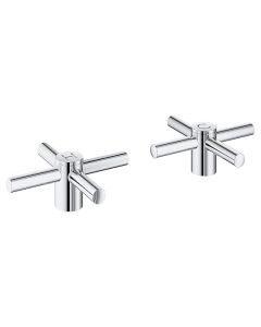 Grohe 18026003 Atrio Bathroom Faucet Cross Handles, Starlight Chrome