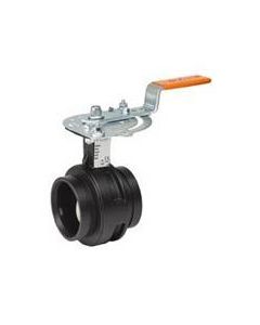 Victaulic V100761SE3 761 Black Alkyd Enamel Coated Ductile Iron Gear Operator Butterfly Valve