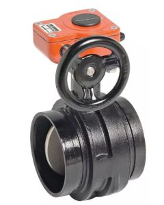 Victaulic V120761SE3 761 Series MasterSeal™ 12 in. Ductile Iron EPDM Gear Operator Handle Butterfly Valve