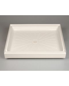Mustee 3442BT - Durabase Shower Floor, 34'' Wx42'' D, Biscuit