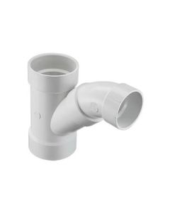 Spears P504-422C  P504-422 2-Piece DWV Combination Reducing Wye and Bend, 4 x 3 in Nominal, Hub End Style, PVC, Domestic