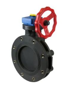 Spears 721311Z-080 8 PVC TL Butterfly Valve BUNA W/HANDLE ZINC/LUG