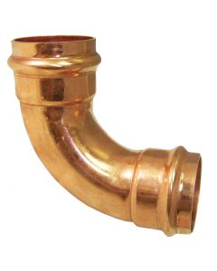 Apollo 10077676 807 90 deg Elbow, Copper, Small Diameter, PxP, 1/2x1/2 in