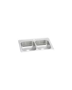 Elkay CR33221 Celebrity Stainless Steel 33" x 22" x 7", Equal Double Bowl Drop-in Sink