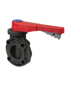 Spears 722311-025C Standard Butterfly Valve, 2-1/2 in Nominal, 150 lb, CPVC Body, EPDM Softgoods, Domestic