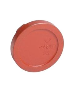 Victaulic F050060P00 End Cap, 5 in, Grooved, Ductile Iron, Orange Enamel