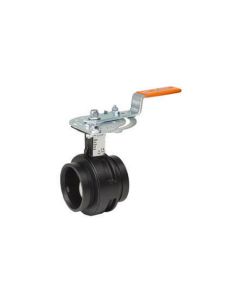 Victaulic V040761ST2 761 Butterfly Valve, 4 in Nominal, Grooved End Style, Ductile Iron Body