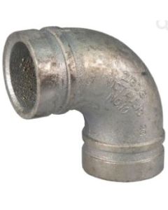 Victaulic F100010G00 Model 10 Hot-Dipped Galvanized Ductile Iron Standard Radius 90 DEG Elbow