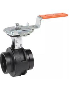 Victaulic V040761STC Vic-300™ MasterSeal™ 4 in. Ductile Iron Grooved Nitrile T-Handle Butterfly Valve