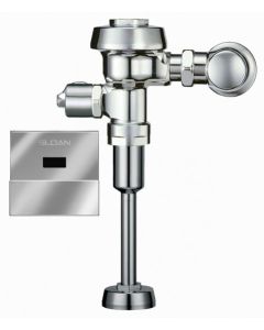 Sloan Royal 186-0.125 ESS with B110A Flange Flushometer Hardwired 0.125 GPF/0.5 LPF Electronic Sensor Solenoid Operated