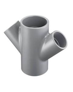 Spears 876-040CF 4 CPVC DBL-Wye Socket 100Psi Sch80 Fab G