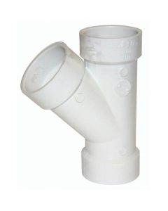 Spears P601-257BC Wye 45 deg 2 x 1.5 x 2 in. PVC Dwv Pipe