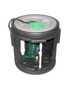 Zoeller 912-1143 24" X 24" Preassembled Sewage System W/ M266, 1/2 Hp, 115V Pump