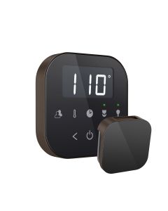Mr.Steam AIRTBK-ORB AirTempo® Steam Shower Control in Black with Oil Rubbed Bronze