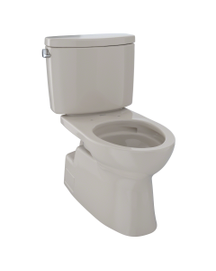 Toto CST474CEFG#03 Vespin Ii Two-Piece Elongated 1.28 GPF Universal Height Skirted Design Toilet with CEFIONTECT, Bone