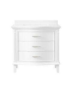 Cahaba CA101009 Mira 36 in. Vanity in White with Engineered Stone Top & Ceramic Basin