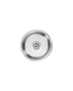 Cahaba CASS18UM16SBR Undermount 16-1/4 in. Single Bowl Round 18 Ga. Stainless Steel Bar Sink