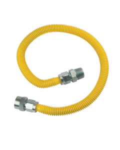 BrassCraft CSSB1412-36 ProCoat 1 in. FIP x 1 in. MIP x 36 in. Stainless Steel Gas Connector 3/4 in. I.D. (255,900 BTU)