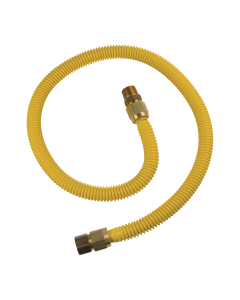 BrassCraft CSSB21-48 ProCoat 3/4 in. FIP x 3/4 in. MIP x 48 in. Stainless Steel Gas Connector 3/4 in. I.D. (215,000 BTU)