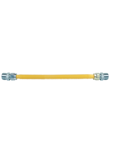 BrassCraft CSSC11-12 ProCoat Stainless Steel Gas Connector 3/4 in. MIP x 3/4 in. MIP;1/2 in ID (5/8 in. OD); 12 in. length (180,000 Btu)