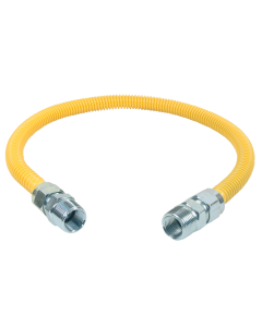 BrassCraft CSSC11-30 ProCoat Stainless Steel Gas Connector 3/4 in. MIP x 3/4 in. MIP;1/2 in ID (5/8 in. OD); 30 in . Length (136,000 Btu)