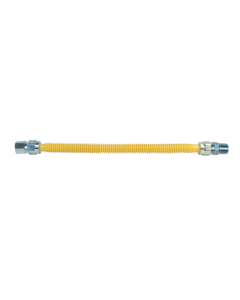 BrassCraft CSSC54-12 ProCoat 1/2 in. FIP x 1/2 in. MIP x 12 in. Stainless Steel Gas Connector 5/8 in. O.D. (180,000 BTU)