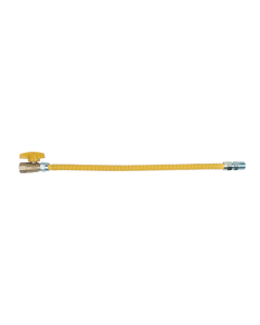 BrassCraft CSSD4K-18 ProCoat 1/2 in. MIP x 1/2 in. FIP Ball Valve x 18 in. Stainless Steel Gas Connector 1/2 in. O.D. 